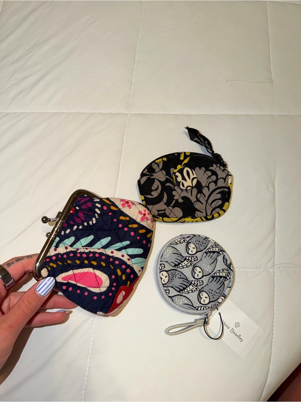 Bundle of Retired Vera Bradley Coin Purses